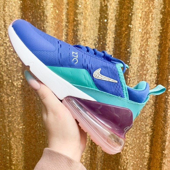 Lilac & Turquoise Nike Air Max 270’s 💜 - Picture 2 of 4